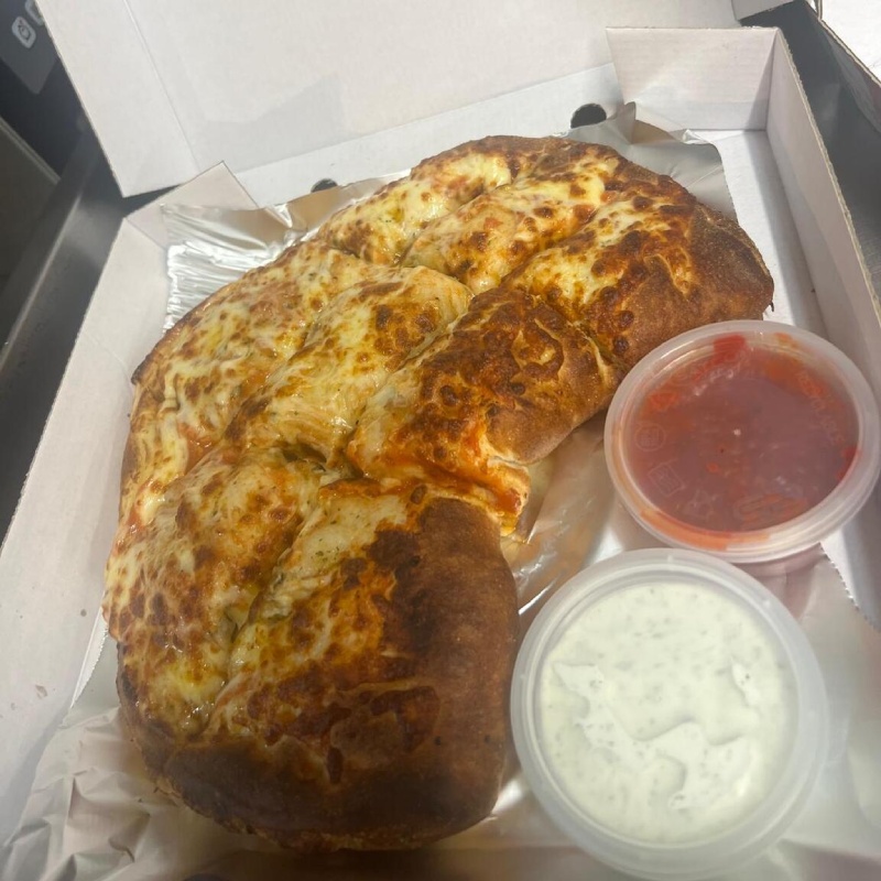 Loaded Calzones served at Best Kebab House in Keith
